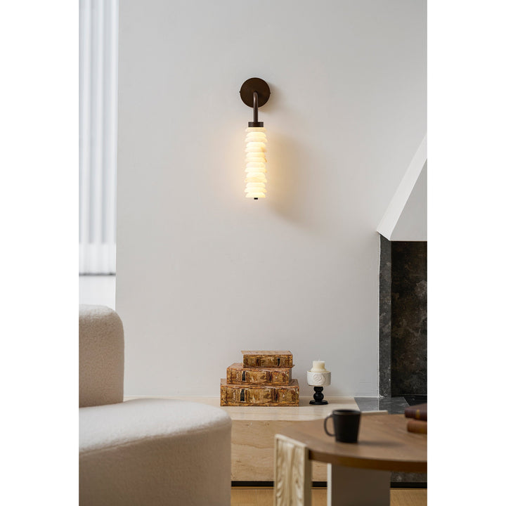 Helix Alabaster Wall Lamp