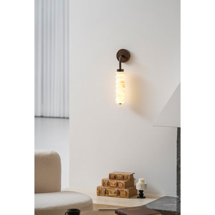 Helix Alabaster Wall Lamp