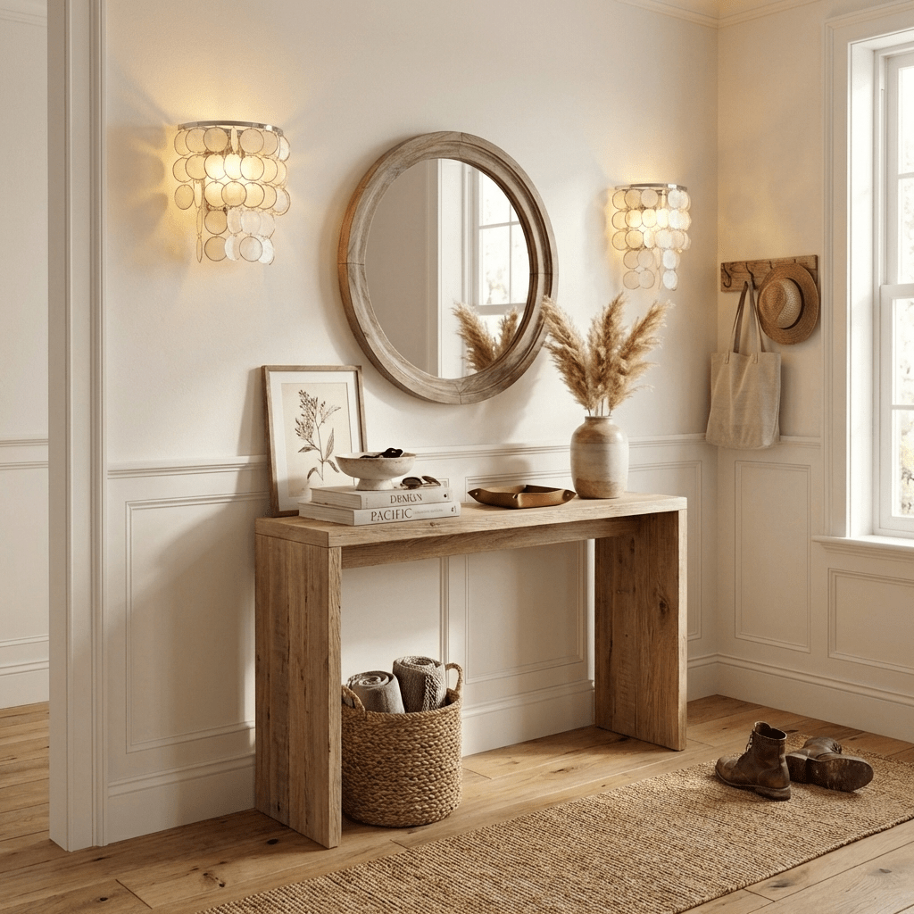 Pearl Shell Wall Lamp