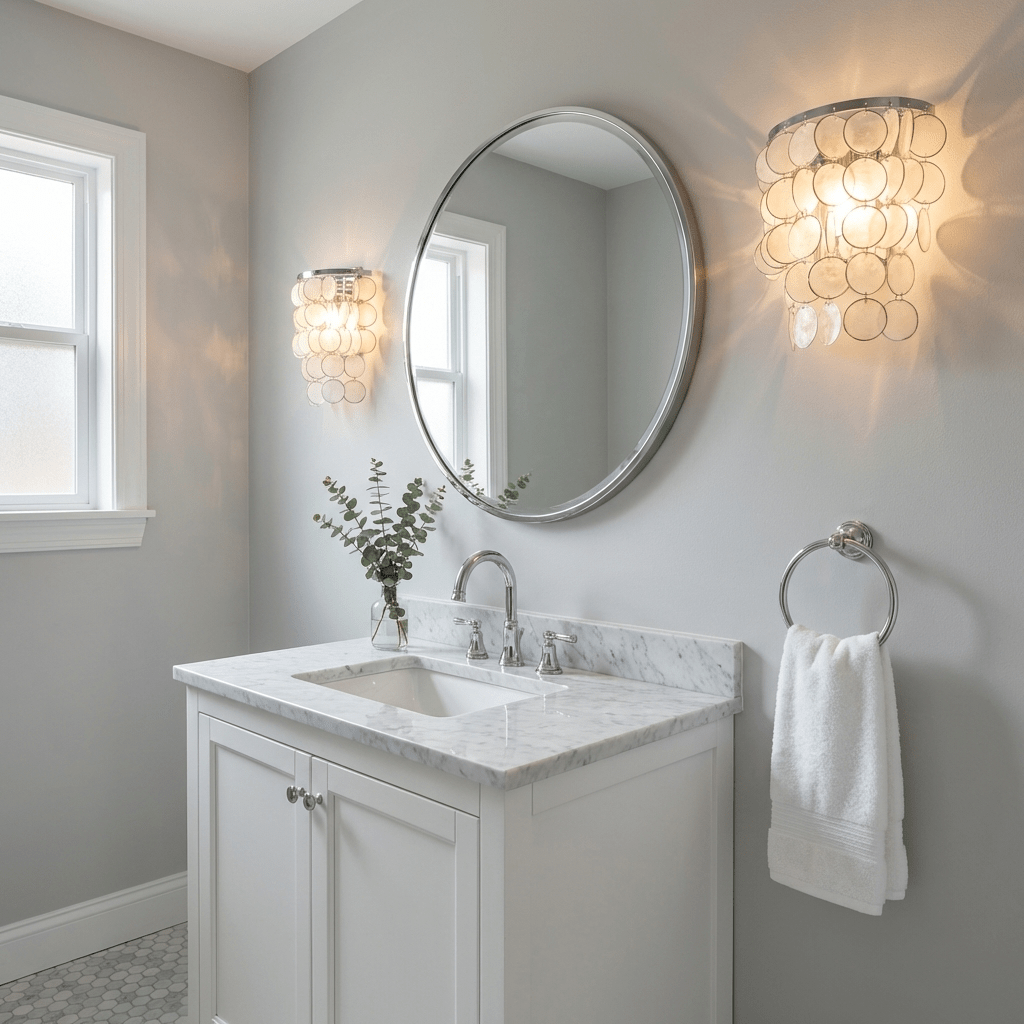 Pearl Shell Wall Lamp