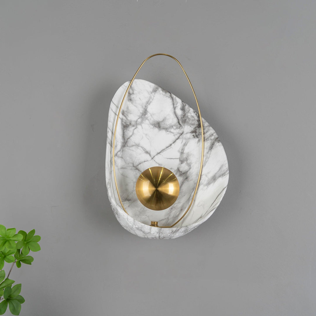 Marbled Shell Wall Sconce