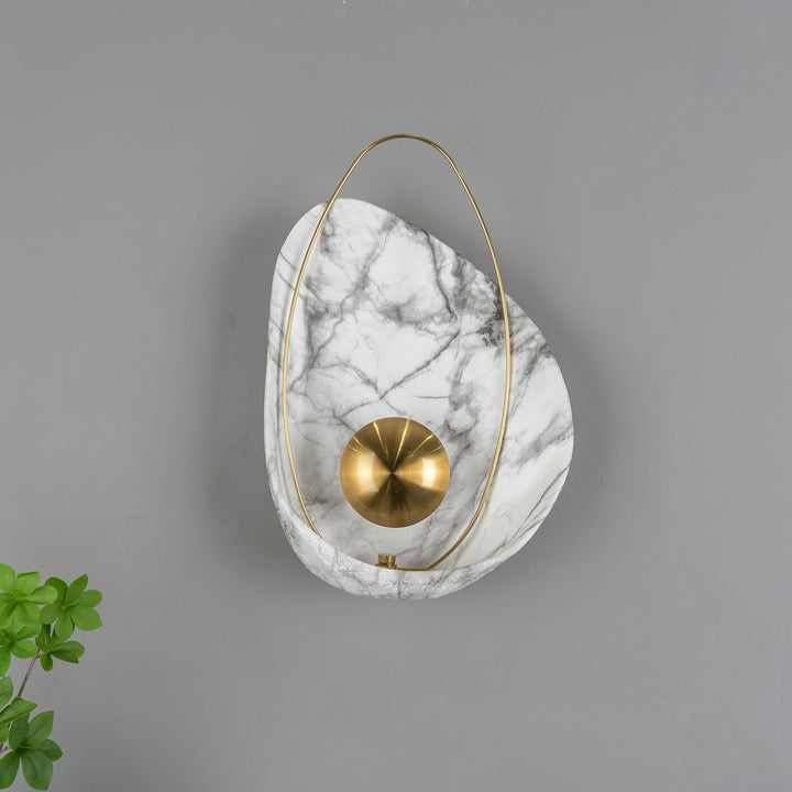 Marbled Shell Wall Sconce
