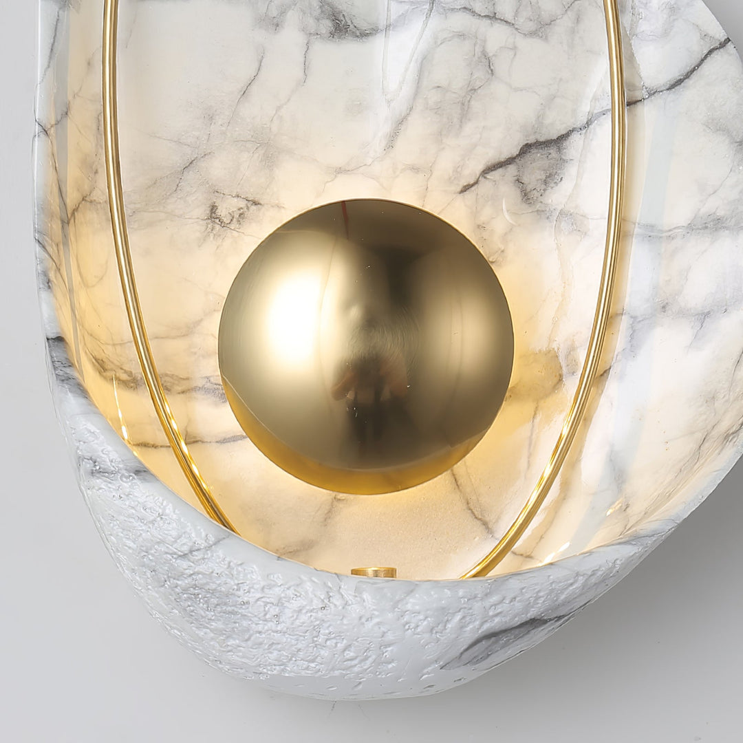 Marbled Shell Wall Sconce