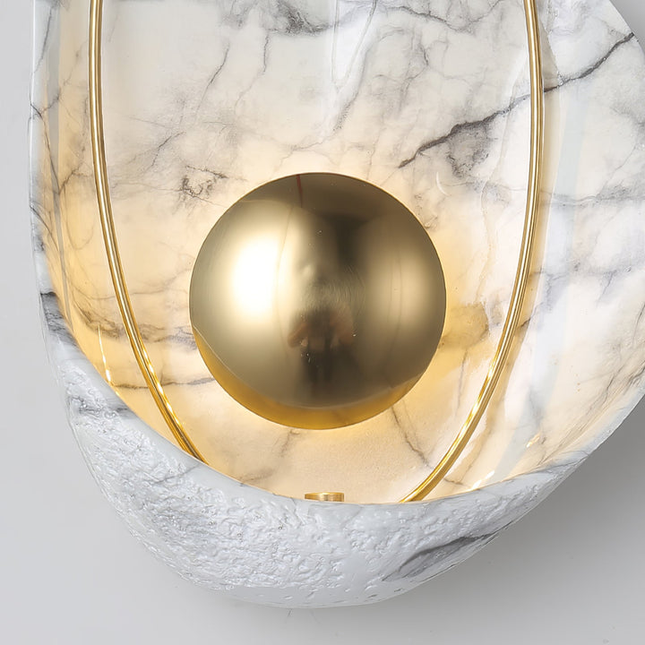 Marbled Shell Wall Sconce