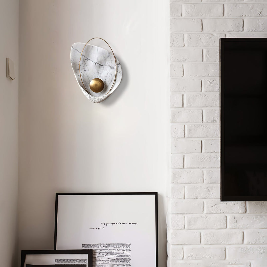 Marbled Shell Wall Sconce