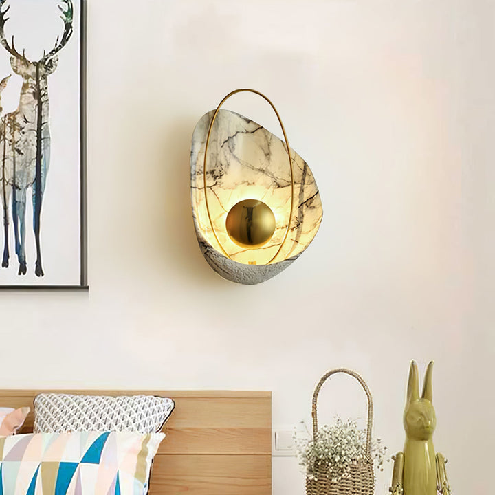 Marbled Shell Wall Sconce