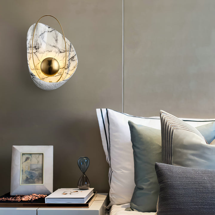 Marbled Shell Wall Sconce