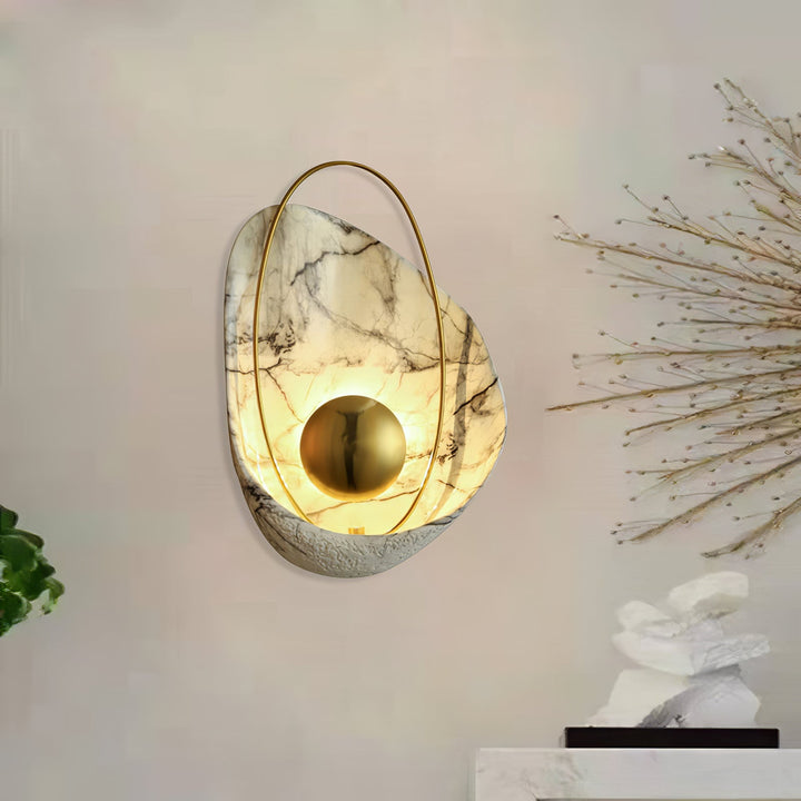 Marbled Shell Wall Sconce