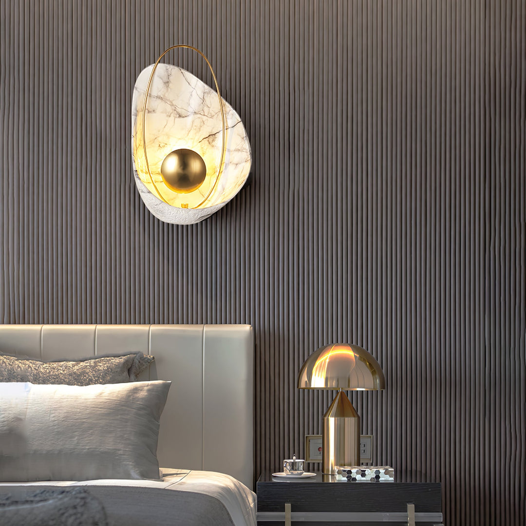 Marbled Shell Wall Sconce