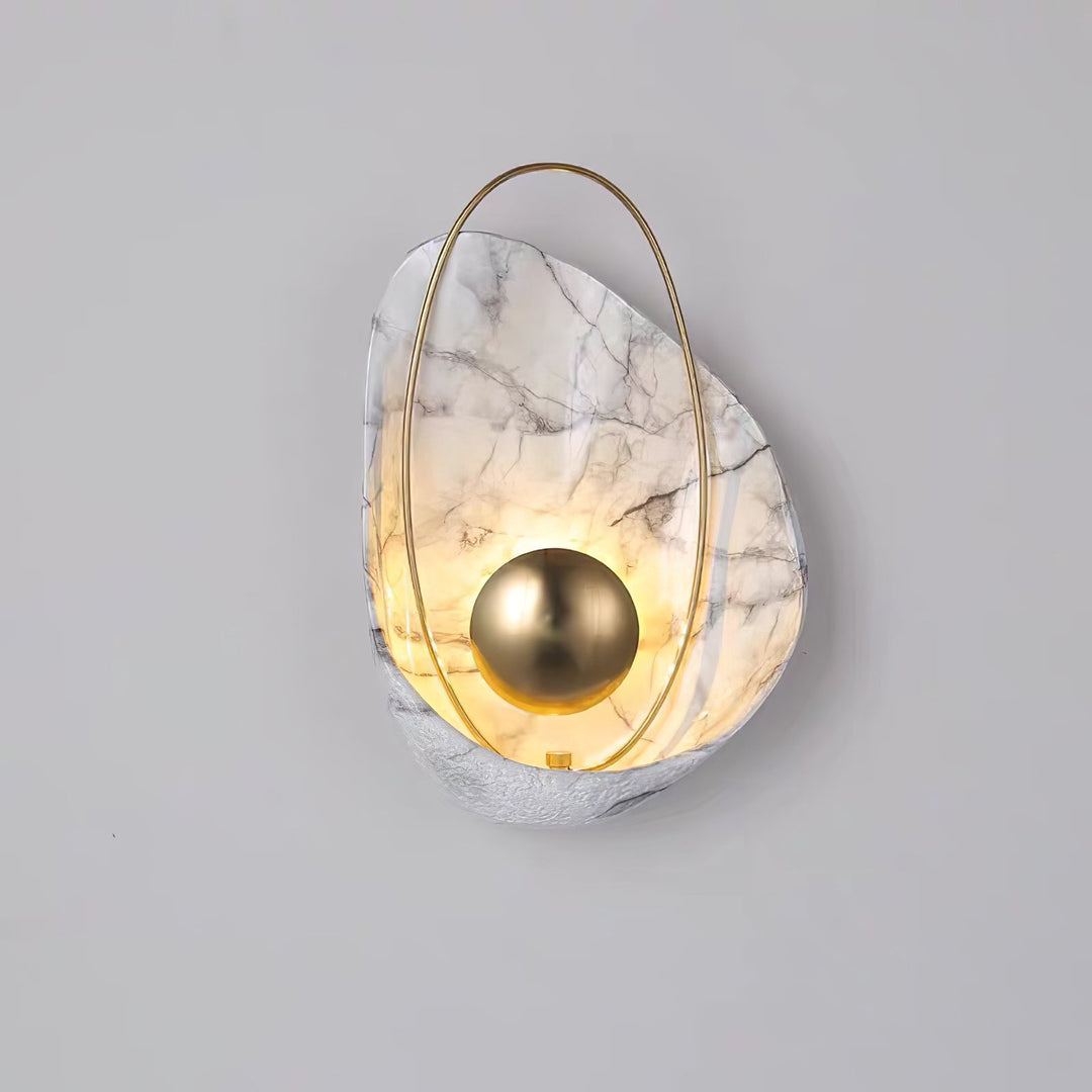 Marbled Shell Wall Sconce