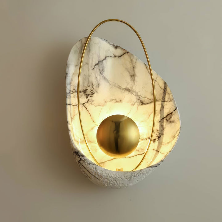 Marbled Shell Wall Sconce
