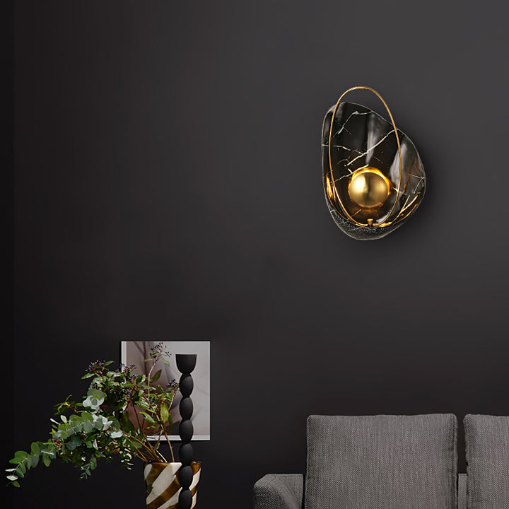 Marbled Shell Wall Sconce