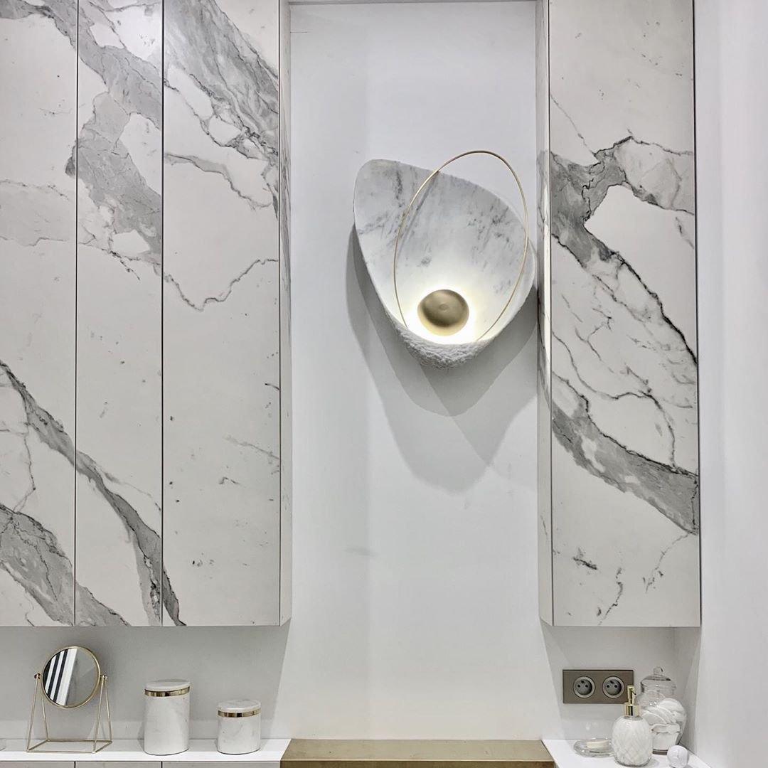 Marbled Shell Wall Sconce