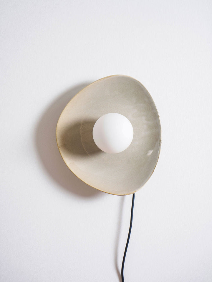 Pebble Disc Plug-in Wall Light