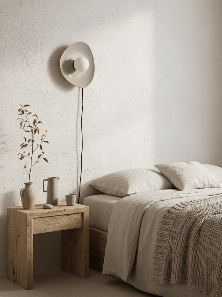 Pebble Disc Plug-in Wall Light