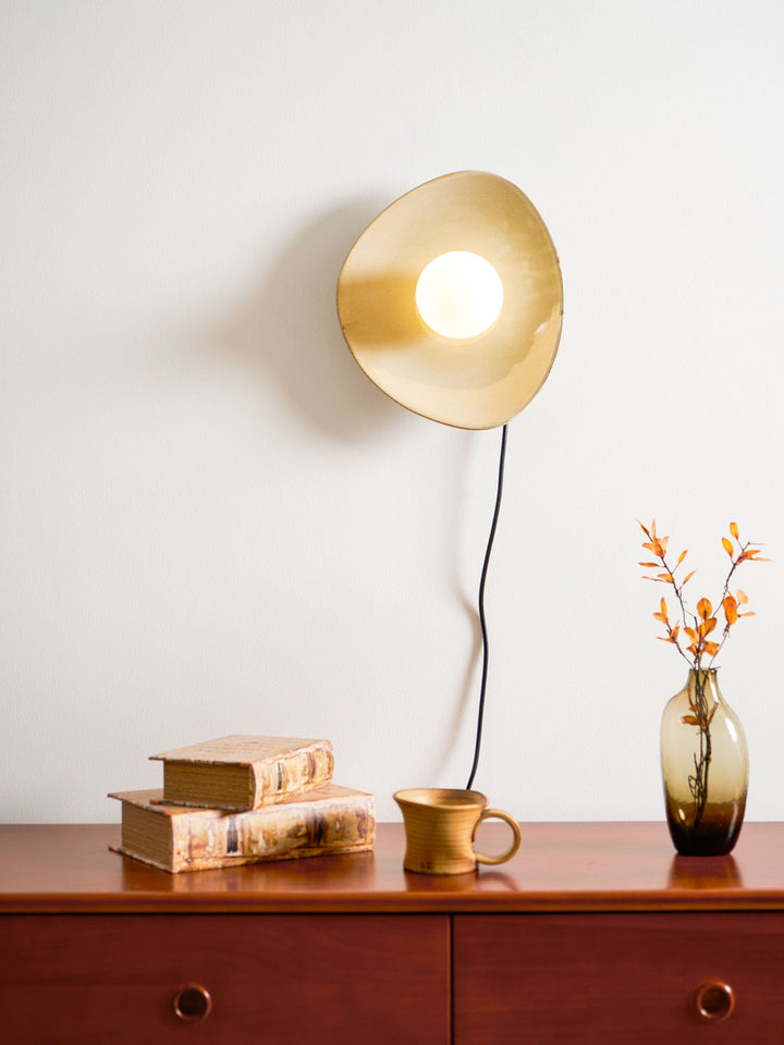 Pebble Disc Plug-in Wall Light