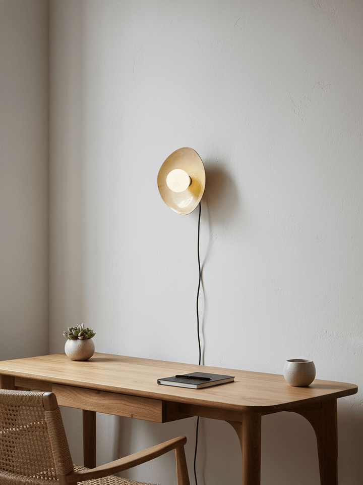 Pebble Disc Plug-in Wall Light