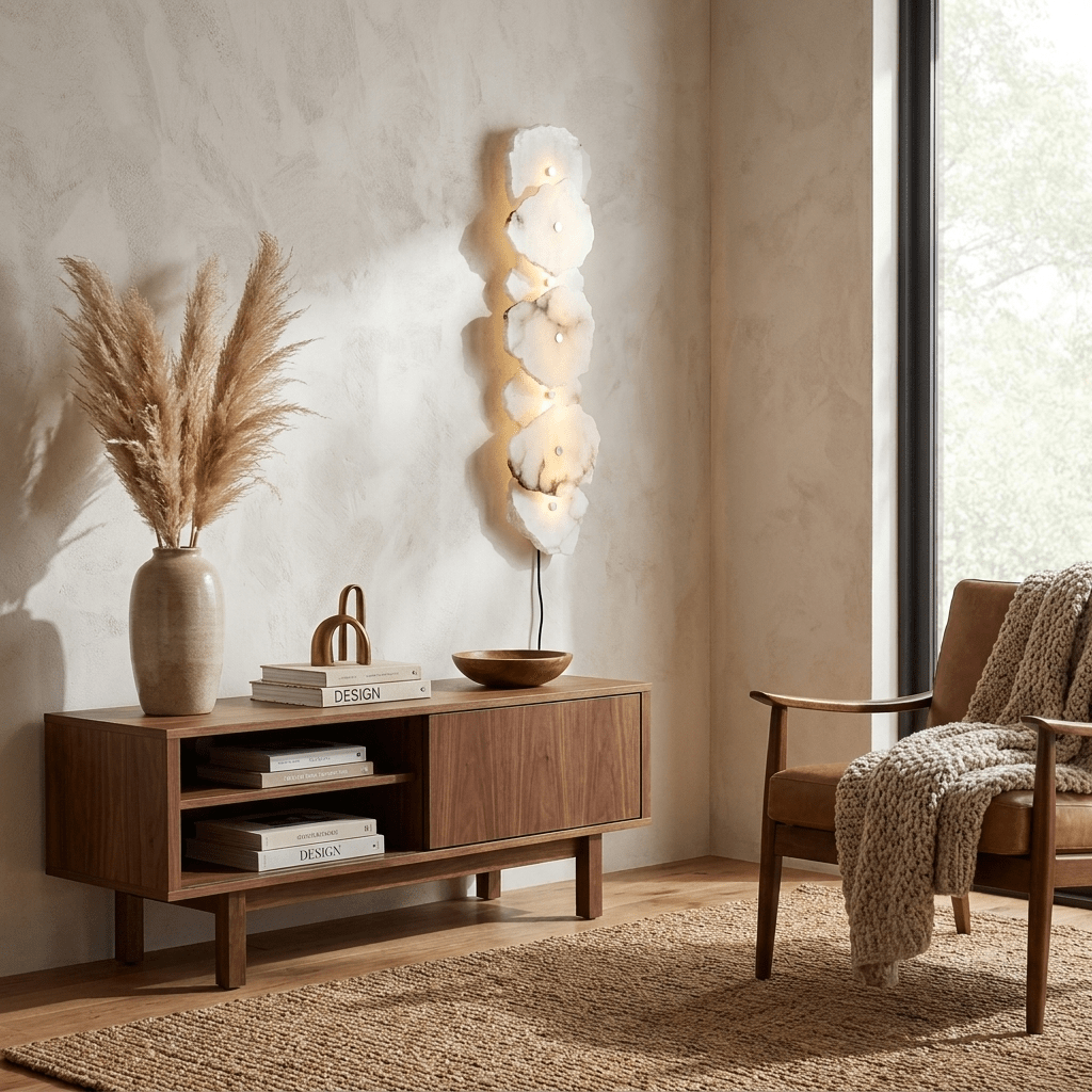 Petra Alabaster Plug-in Wall Lamp