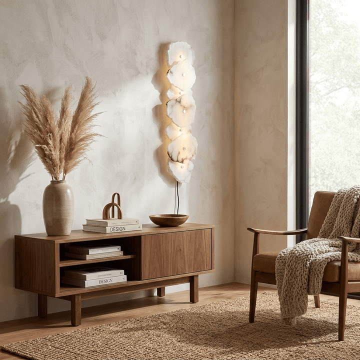 Petra Alabaster Plug-in Wall Lamp