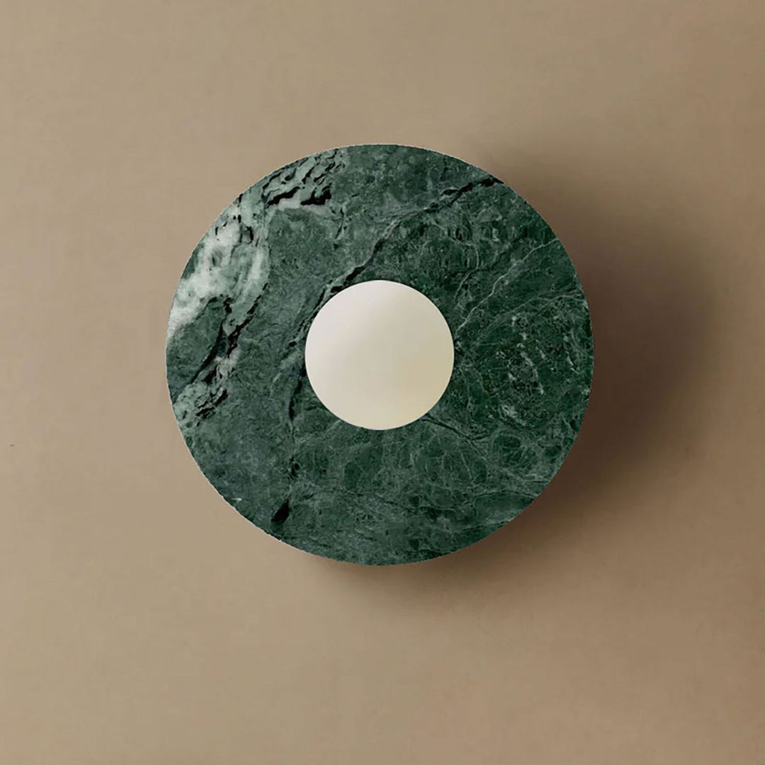 Pietraluna Round Stone Disc Wall Sconce