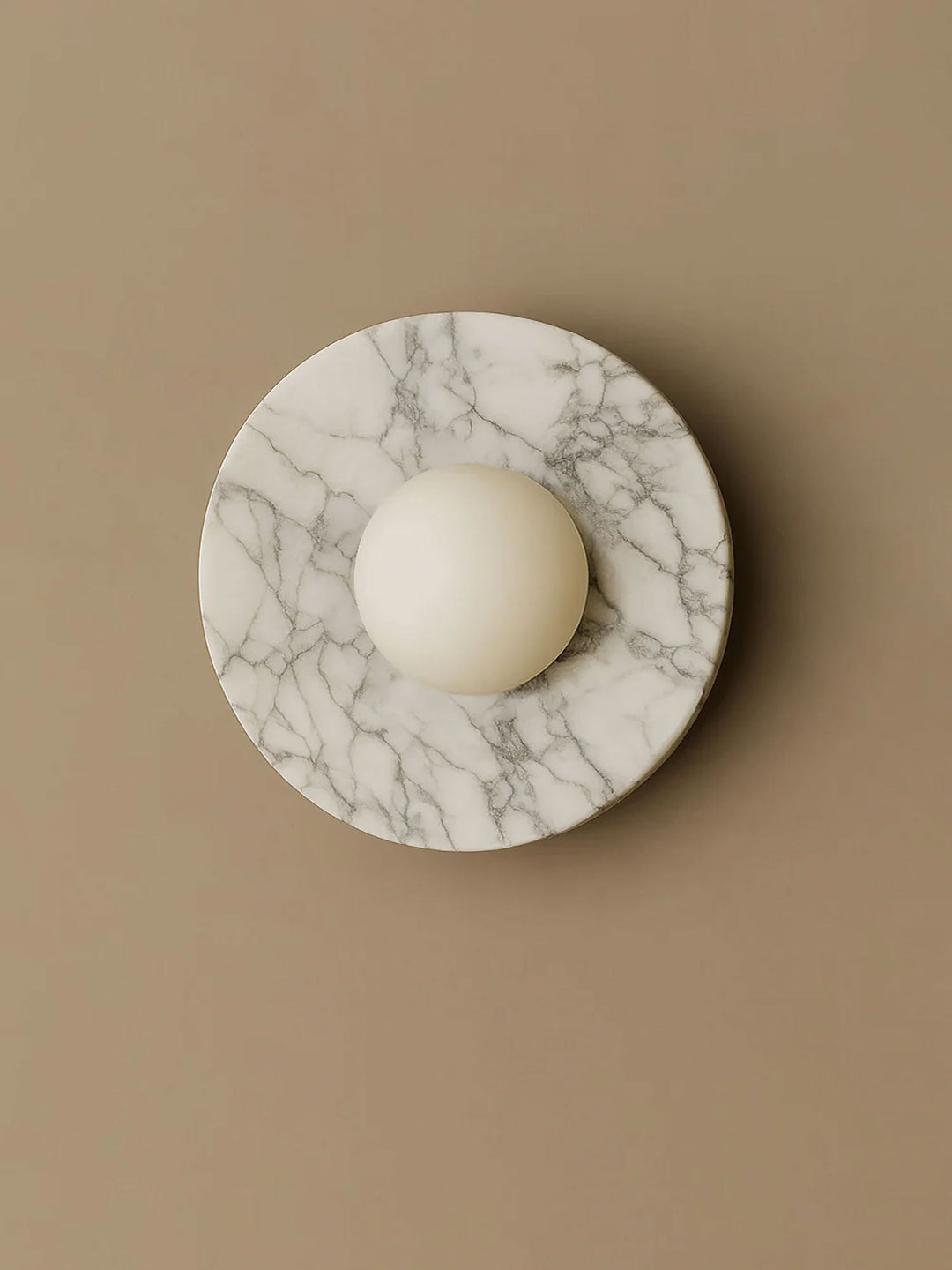 Pietraluna Round Stone Disc Wall Sconce