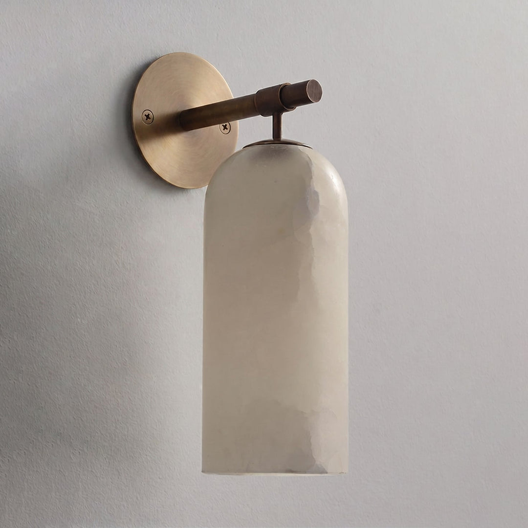Pillar Alabaster Wall Sconce