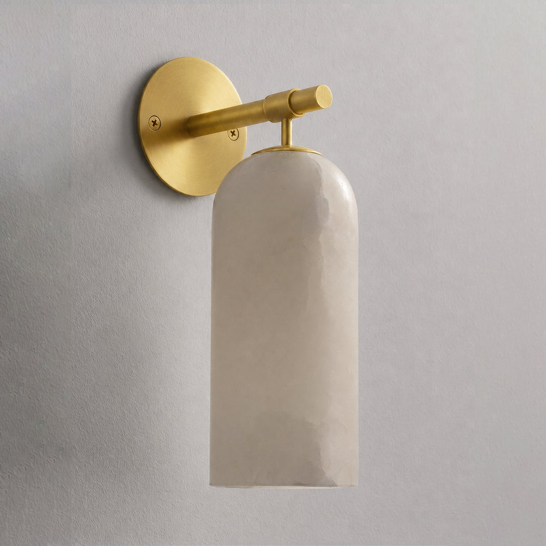 Pillar Alabaster Wall Sconce