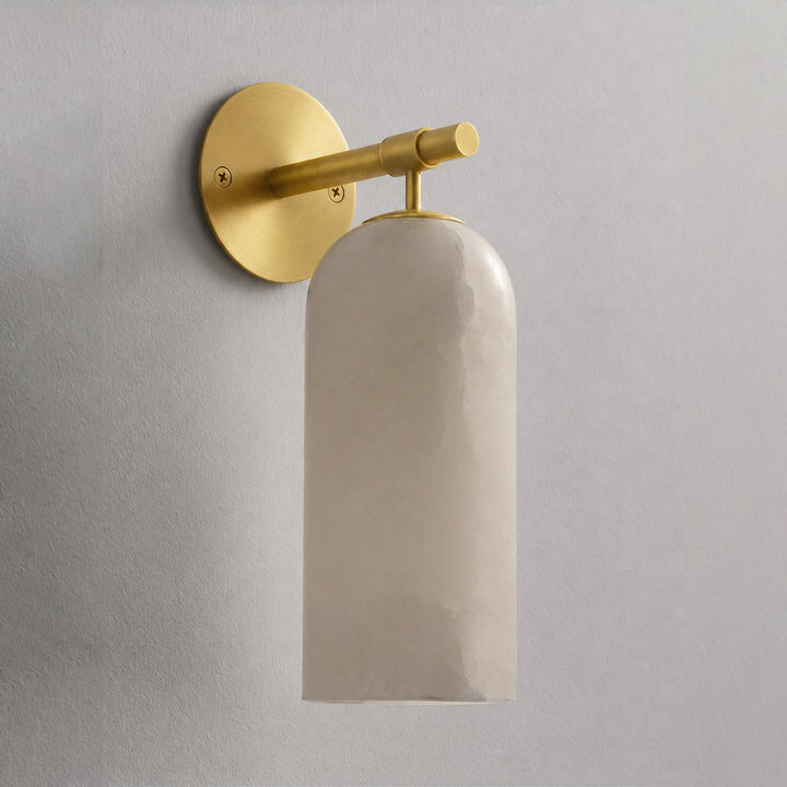 Pillar Alabaster Wall Sconce