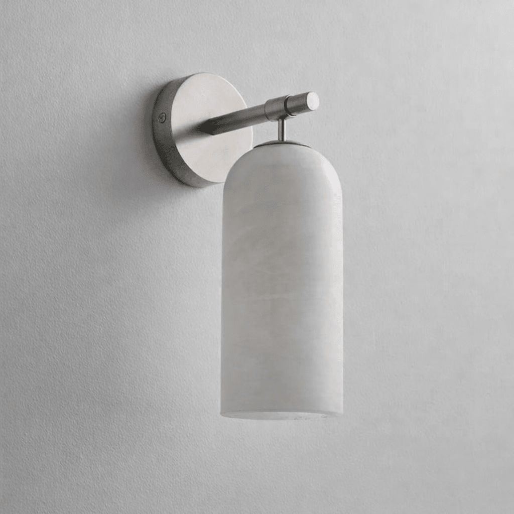 Pillar Alabaster Wall Sconce