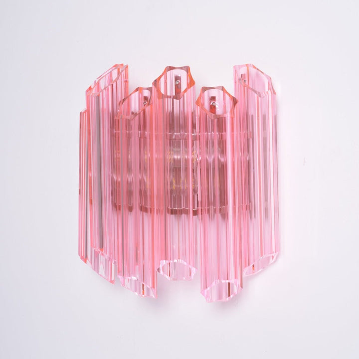 Pink Palermo Glass Wall Lamp