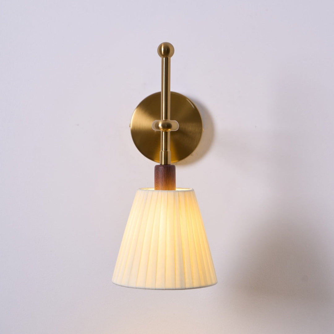 Pleated Fabric Wall Lamp