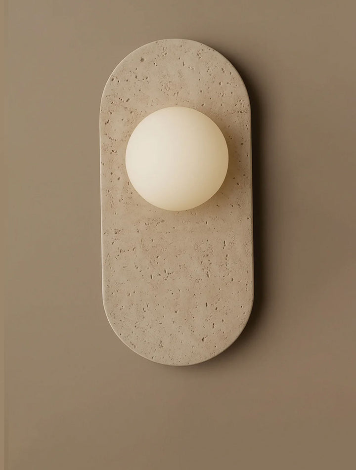 Plinto Marble Wall Sconce