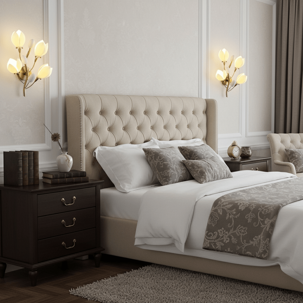 Porcelain Magnolia Wall Lamp