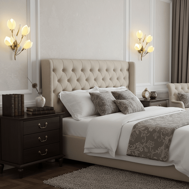 Porcelain Magnolia Wall Lamp