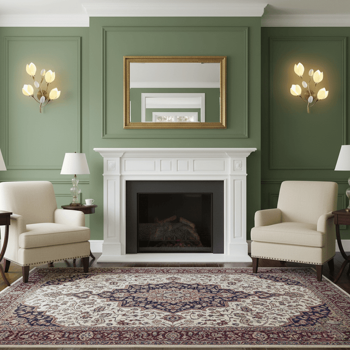 Porcelain Magnolia Wall Lamp