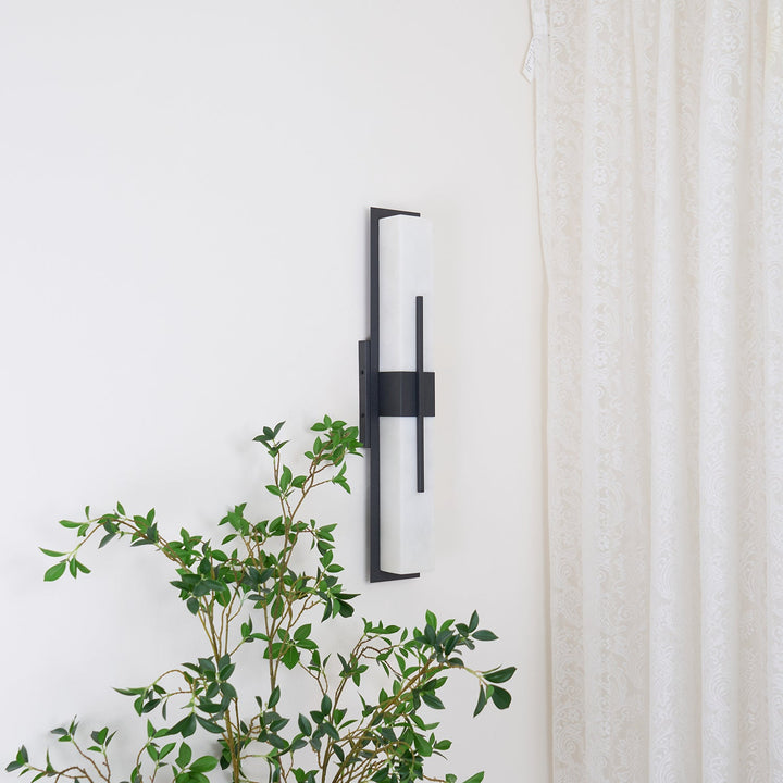 Possini Outdoor Alabaster Wall Light