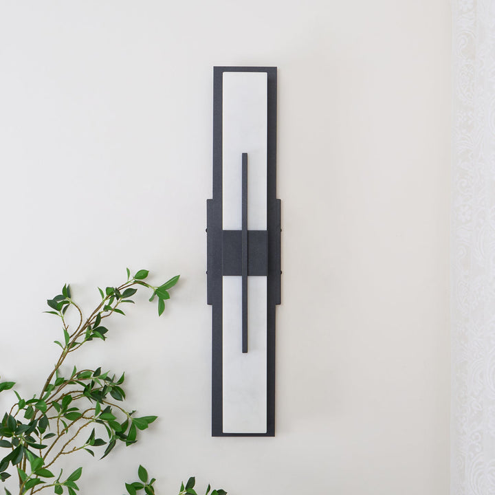 Possini Outdoor Alabaster Wall Light