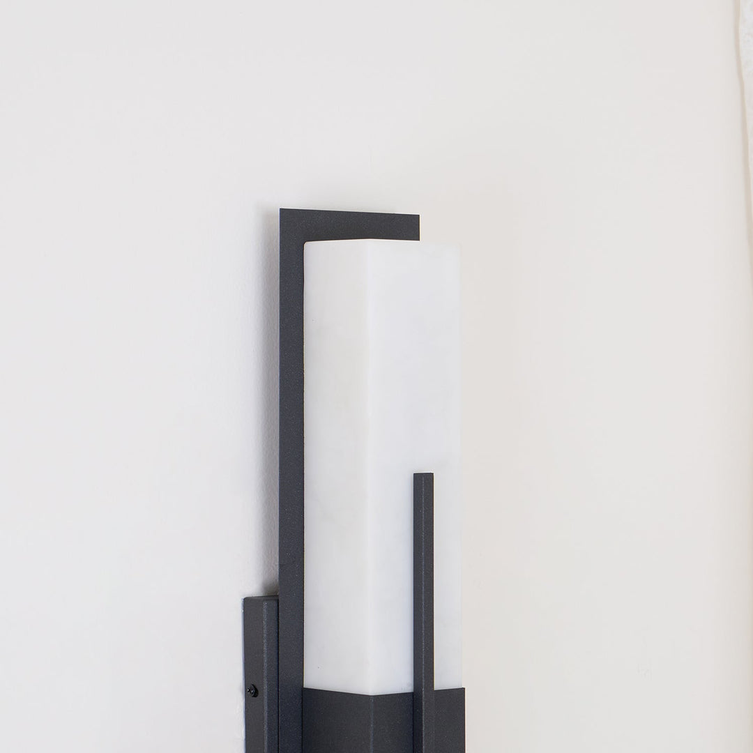 Possini Outdoor Alabaster Wall Light