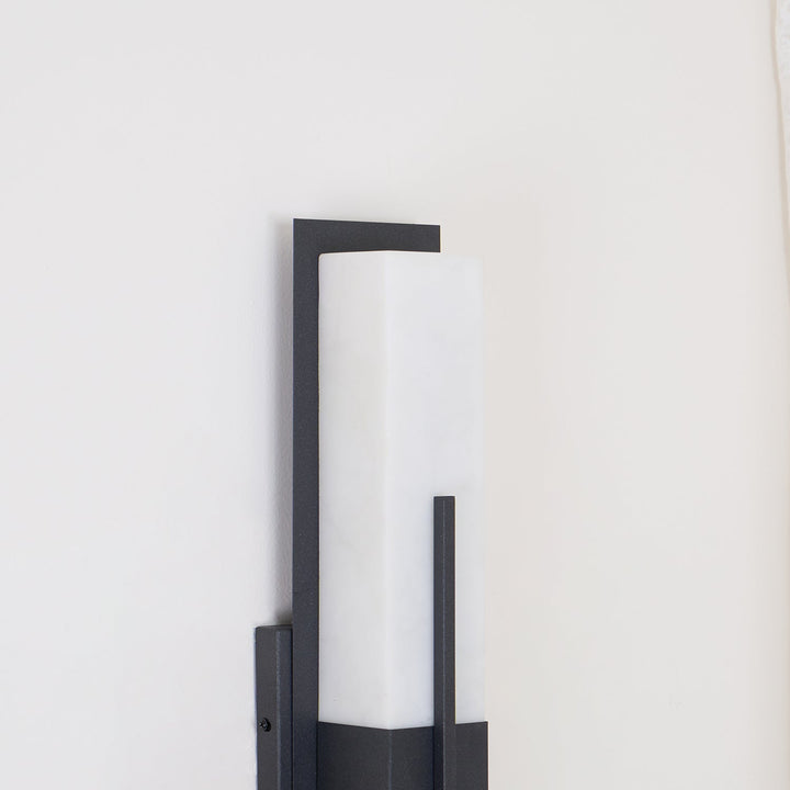 Possini Outdoor Alabaster Wall Light