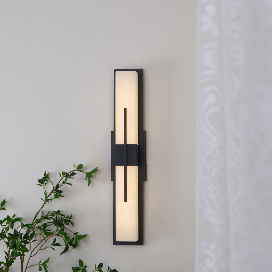 Possini Outdoor Alabaster Wall Light