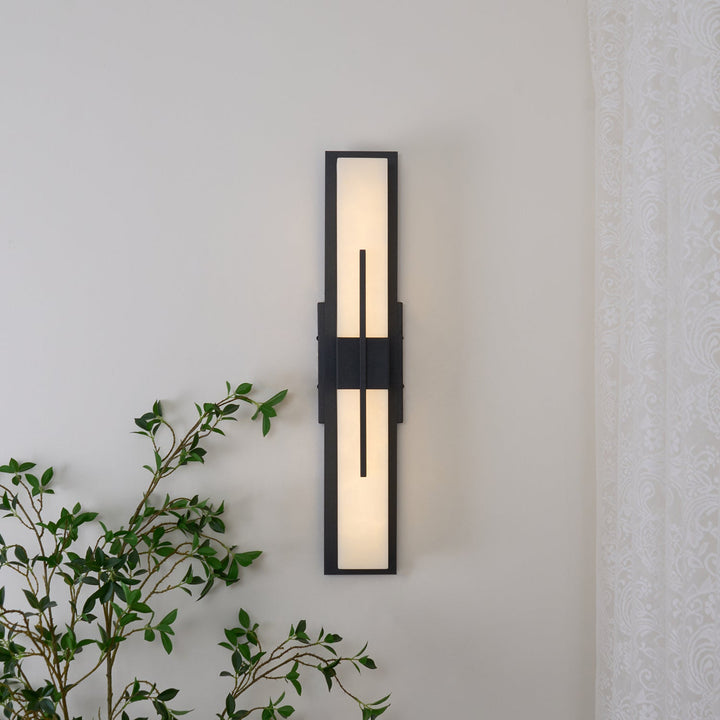 Possini Outdoor Alabaster Wall Light