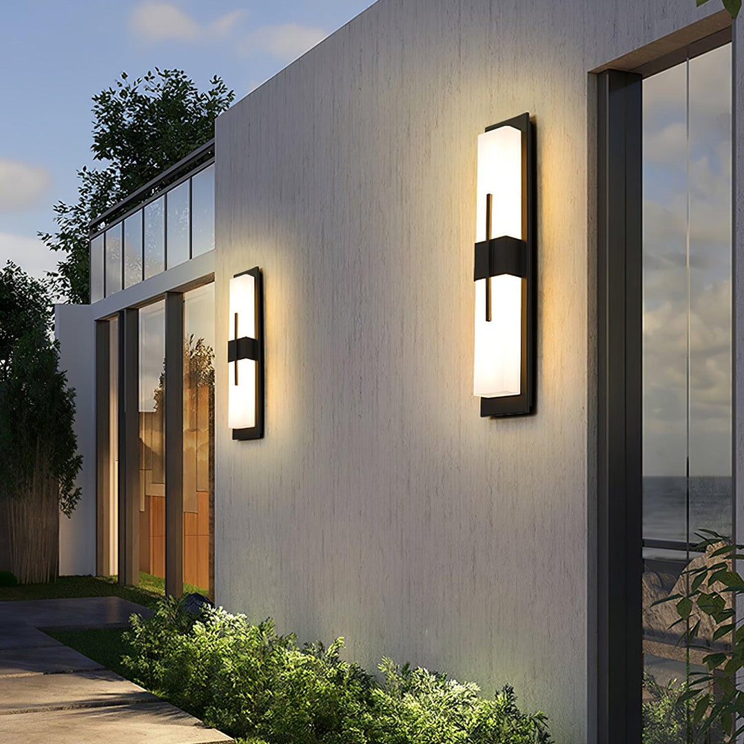 Possini Outdoor Alabaster Wall Light