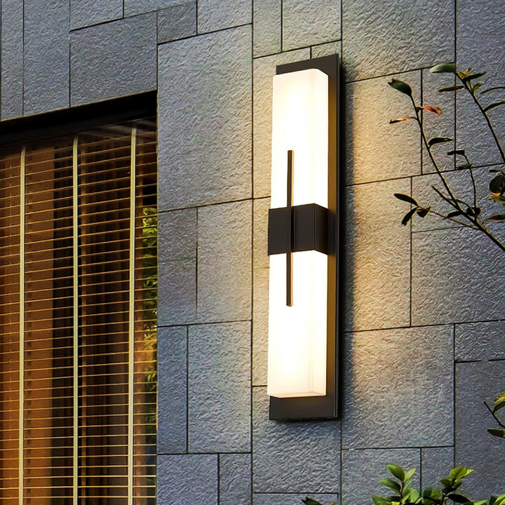 Possini Outdoor Alabaster Wall Light