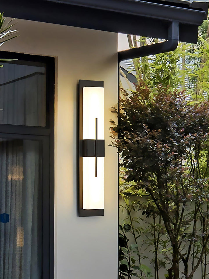 Possini Outdoor Alabaster Wall Light