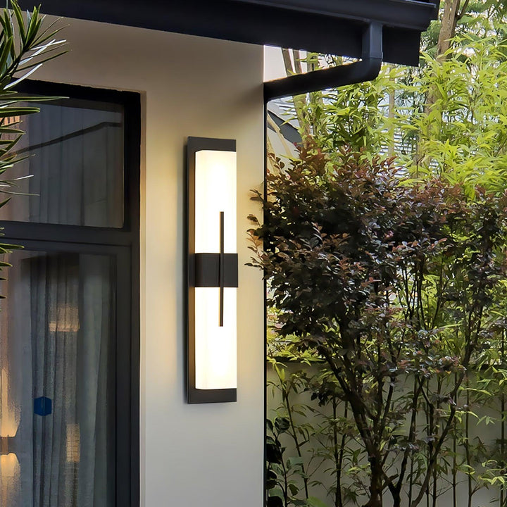 Possini Outdoor Alabaster Wall Light