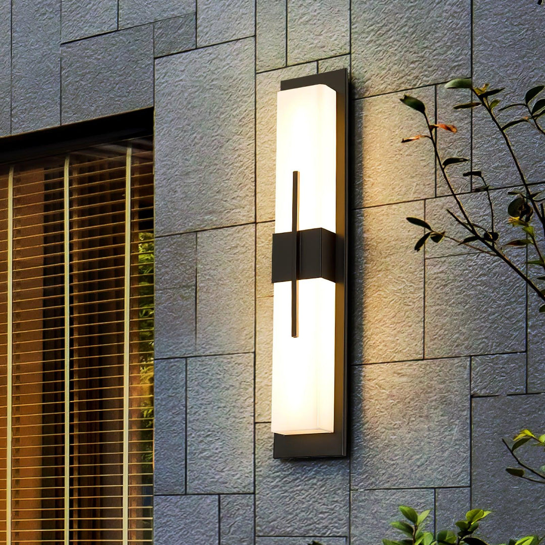 Possini Outdoor Alabaster Wall Light