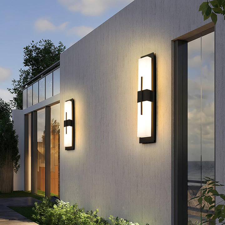 Possini Outdoor Alabaster Wall Light