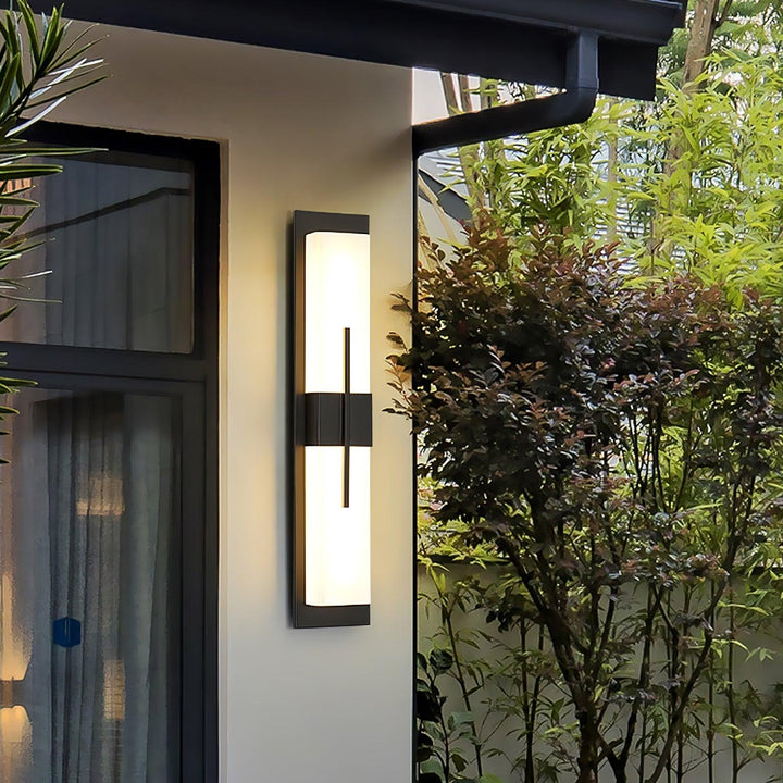 Possini Outdoor Alabaster Wall Light