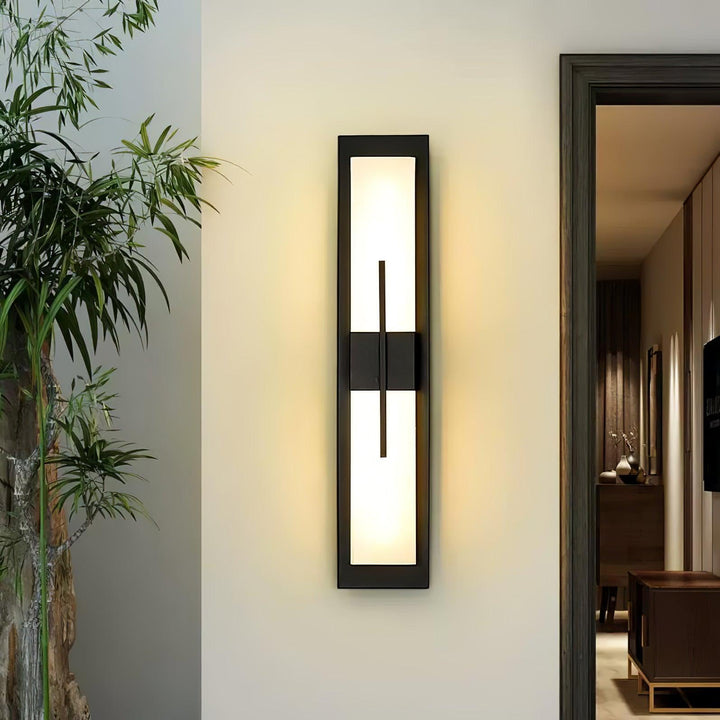 Possini Outdoor Alabaster Wall Light