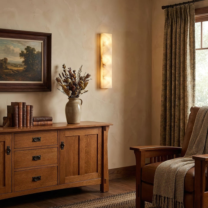 Prism Alabaster Wall Sconce